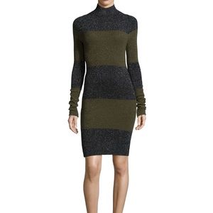 NWOT, A.L.C. Sharon striped metallic dress